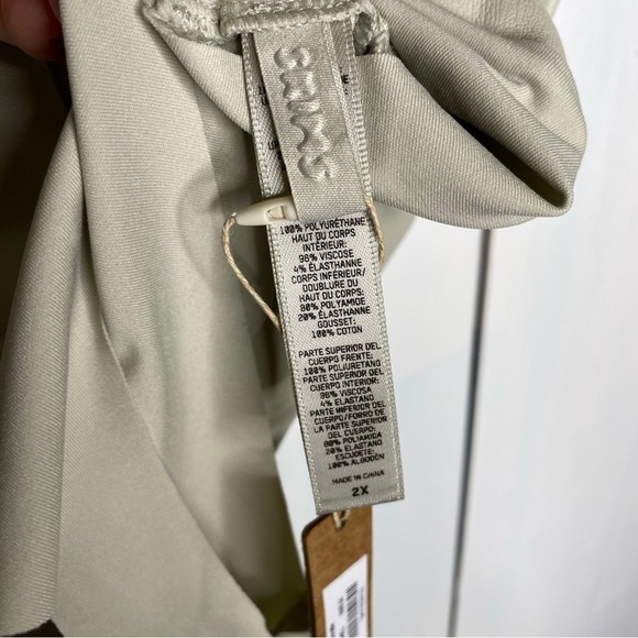 NWT SKIMS FAUX LEATHER SCOOP BODYSUIT 2X - Picture 5 of 10